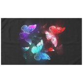 Three Glowing Butterflies on night background Tafelkleed (Voorkant (Horizontaal))