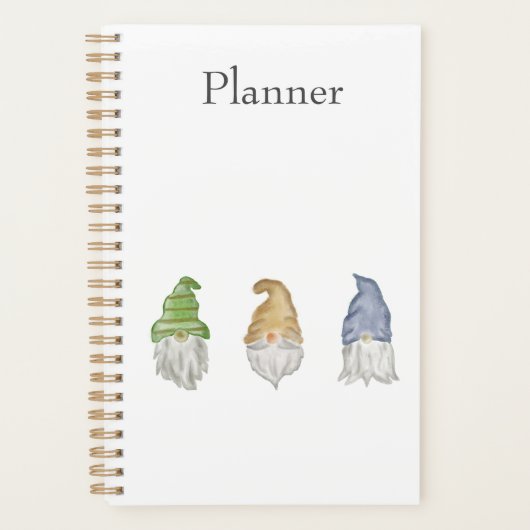 Three Gnomes Spiral Soft Cover Planner (Voorkant)