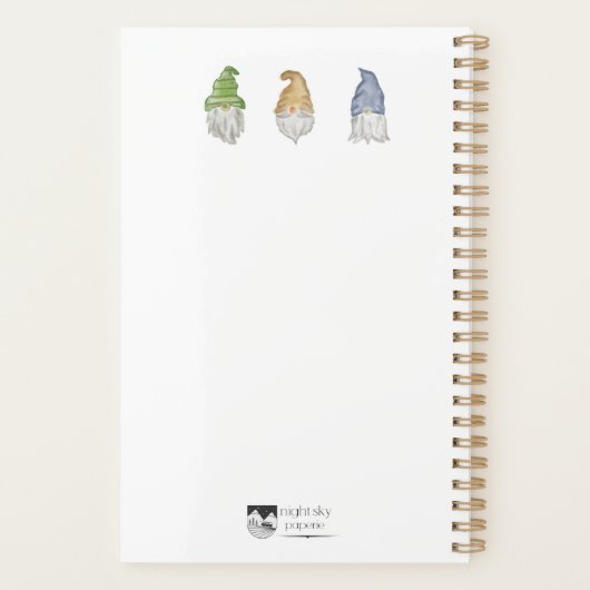 Three Gnomes Spiral Soft Cover Planner (Achterkant)