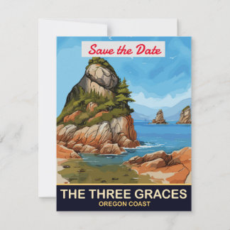 Three Graces Oregon Coast Trouw Uitnodiging