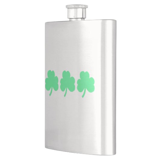 Three Green Shamrock Trinity Flacon (Links)