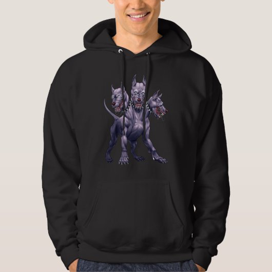 Three Headed Dog Cerberus Hoodie (Voorkant)
