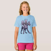 Three Headed Dog Cerberus T-shirt (Voorkant volledig)