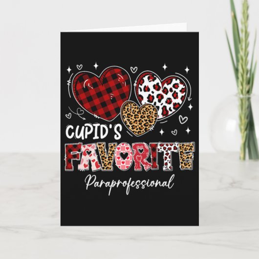 Three Hearts Cupido's Favoriete Paraprofessionele Kaart (Voorkant)