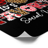 Three Hearts Cupid's Favoriete Maatschappelijk Wer Poster (Hoek)
