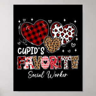 Three Hearts Cupid's Favoriete Maatschappelijk Wer Poster