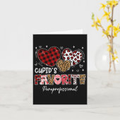 Three Hearts Cupid's Favoriete Paraprofessional Va Kaart (Gele Bloem)