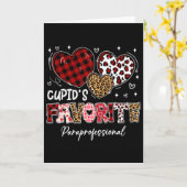 Three Hearts Cupid's Favoriete Paraprofessionele V Kaart (Gele Bloem)