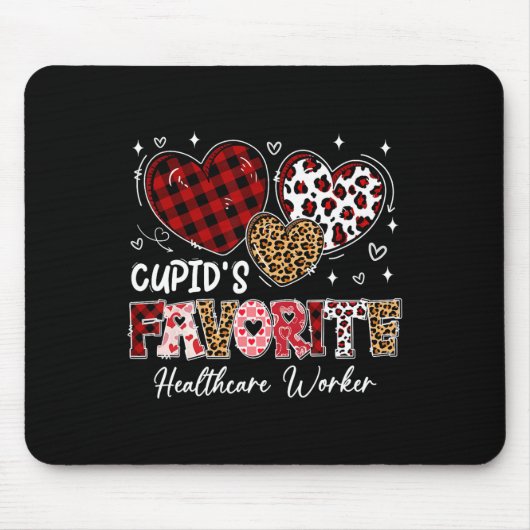 Three Hearts Cupid's Favoriete Zorgverlener Va Muismat (Voorkant)