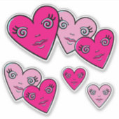 Three Hearts Sticker (Voorkant)