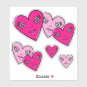 Three Hearts  Sticker (Vel)