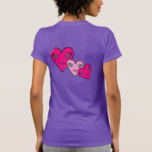 Three Hearts  T-shirt (Achterkant)
