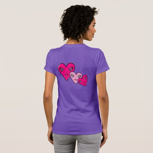 Three Hearts  T-shirt (Achterkant volledig)