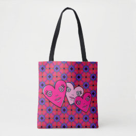 Three Hearts  Tote Bag