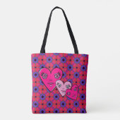 Three Hearts  Tote Bag (Achterkant)