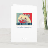 Three Hedgehog Moon Wenskaart Kaart (Achterkant)