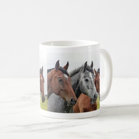 Three horse koffiemok (Voorkant rechts)