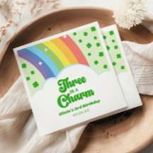 Three Is A Charm Rainbow 3de Verjaardagsfeestje