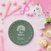 Three Is A Charm Shamrock Any Age Birthday Papieren Bordje (Feest)