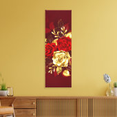 Three Jewelry Roses Canvas Afdruk (Insitu (Woonkamer))