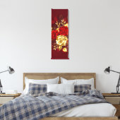 Three Jewelry Roses Canvas Afdruk (Insitu (Slaapkamer))
