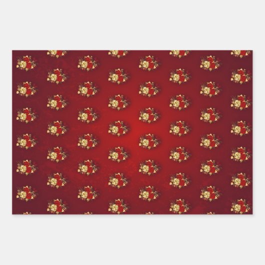 Three Jewelry Roses Inpakpapier Vel (Voorkant)