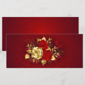 Three Jewelry Roses Menu (Voorkant / Achterkant)