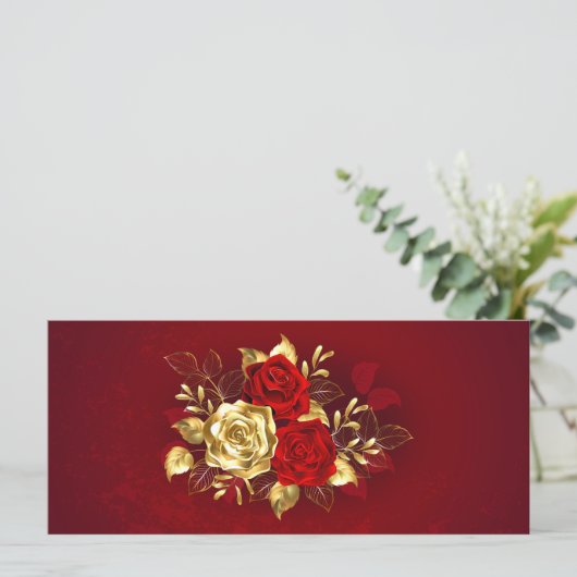 Three Jewelry Roses Menu (Staand voorkant)