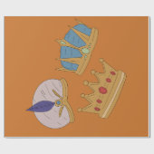 THREE KING CROWN WRAPPING PAPER CADEAUPAPIER (Vlak)