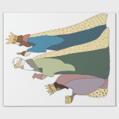 THREE KING WRAPPING PAPER  CADEAUPAPIER (Vlak)