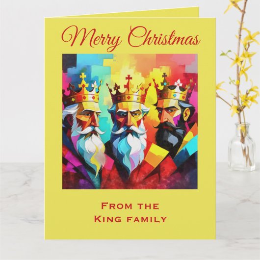 Three Kings Kaart (Gele Bloem)