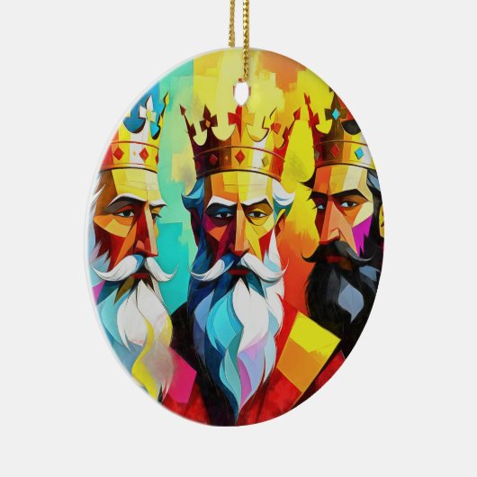 Three Kings Keramisch Ornament (Rechts)
