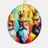 Three Kings Keramisch Ornament (Links)