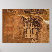 Three Kings Petroglyf Mcconkie Ranch Utah Poster (Voorkant)