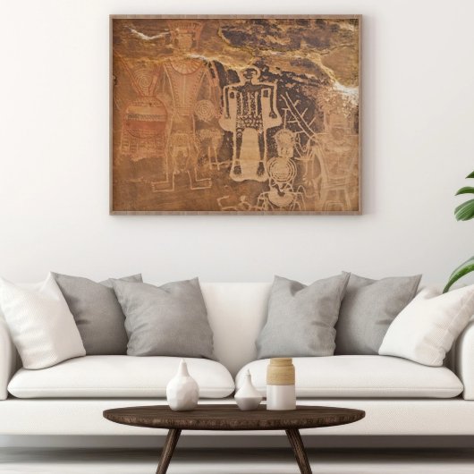 Three Kings Petroglyf Mcconkie Ranch Utah Poster