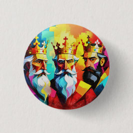 Three Kings Ronde Button 3,2 Cm