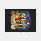 Three Kings Shirt Nativity Scene Shirt Christmas S Fleece Deken (Voorkant (Horizontaal))