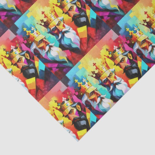 Three Kings Tissuepapier (Detail)