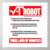THREE LAWS OF ROBOTICS POSTER (Voorkant)