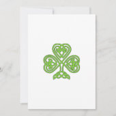 Three Leaf Lucky Irish Happy St Patrick's Day Feestdagenkaart (Voorkant)
