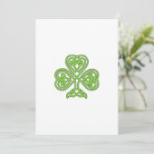 Three Leaf Lucky Irish Happy St Patrick's Day Feestdagenkaart (Staand voorkant)