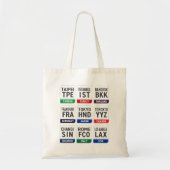 Three Letter Code Tote Bag (Voorkant)