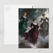 Three levitating women in the forest briefkaart (Voorkant / Achterkant)