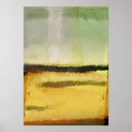Three Line Digital Abstract Painting Poster