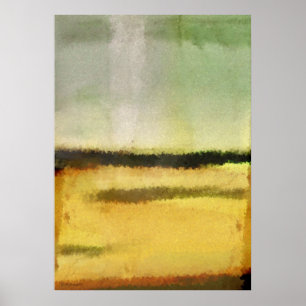 Three Line Digital Abstract Painting Poster