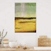 Three Line Digital Abstract Painting Poster (Keuken)