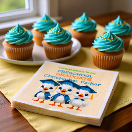 Three Little Baby Geese Graduation Party Servet