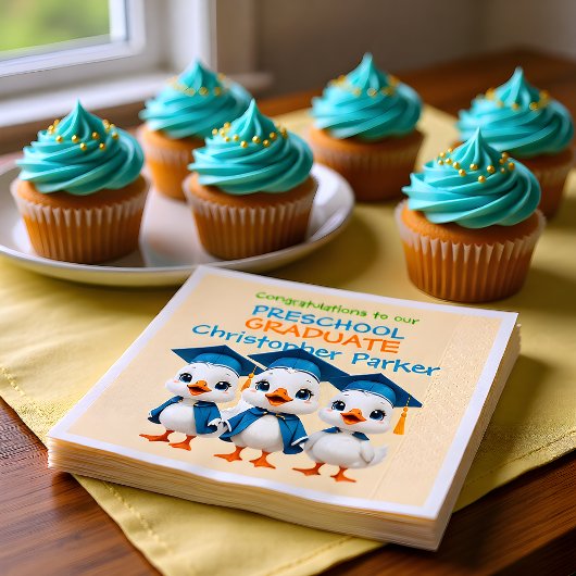 Three Little Baby Geese Graduation Party Servet