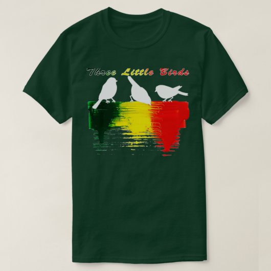 Three Little Birds Africa Music Reggae Rasta 1  T-shirt (Design voorkant)