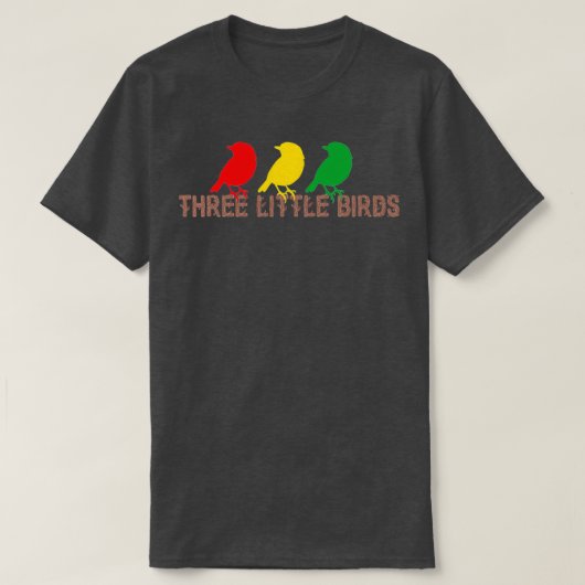 Three Little Birds Africa Music Reggae Rasta (2) T-shirt (Design voorkant)